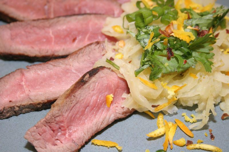 Lamb with OrangeFennel Salad Saladmaster Recipes